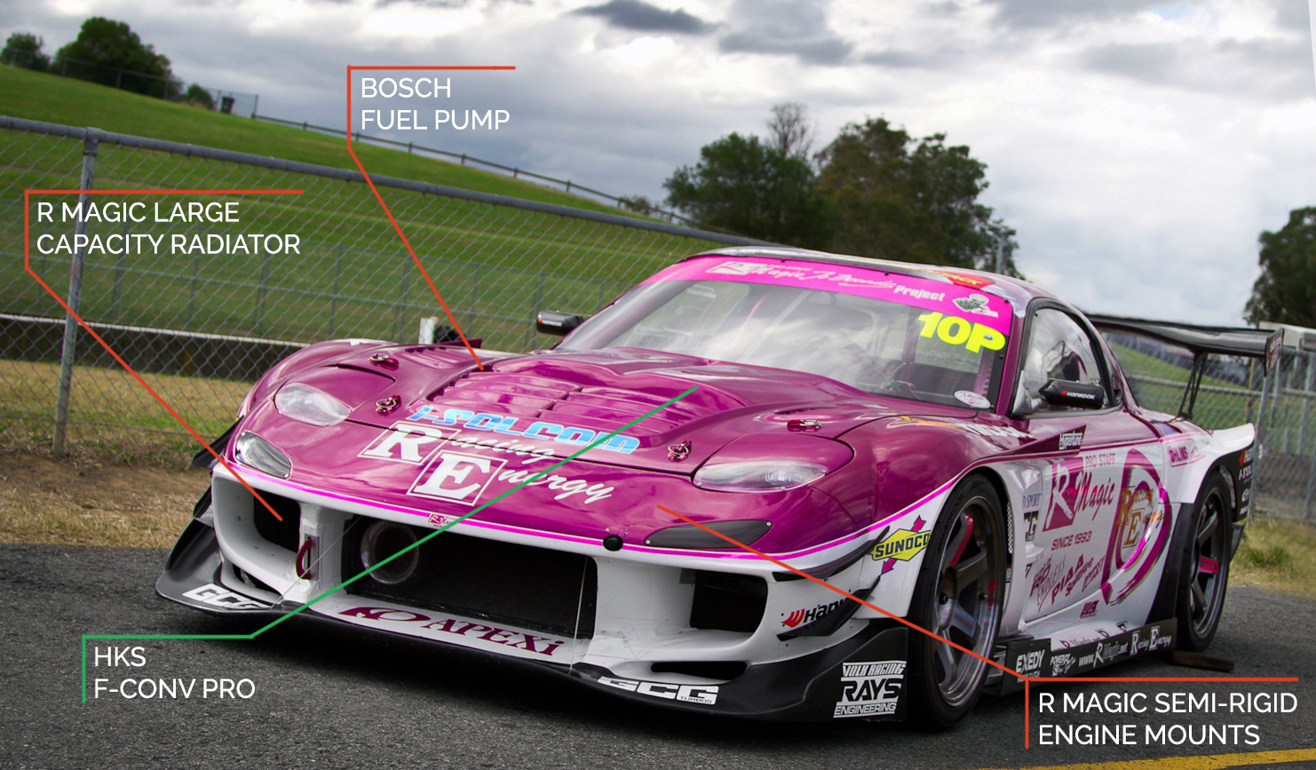 magic rx7 fd3s attack rx staff mazda challenge pro